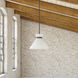 Alora Mood Halston 1 Light 8 inch Matte Black Pendant Ceiling Light
