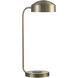 Riesco 22.5 inch 100 watt Antique Brass Desk Lamp Portable Light