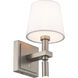 Chloe LED 7.25 inch Brushed Nickel Reading Light Wall Light, dweLED