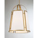 Chartwell 4 Light 16.75 inch Warm Brass Pendant Ceiling Light