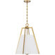 Mansfield 3 Light 18 inch Warm Brass Pendant Ceiling Light, Essentials
