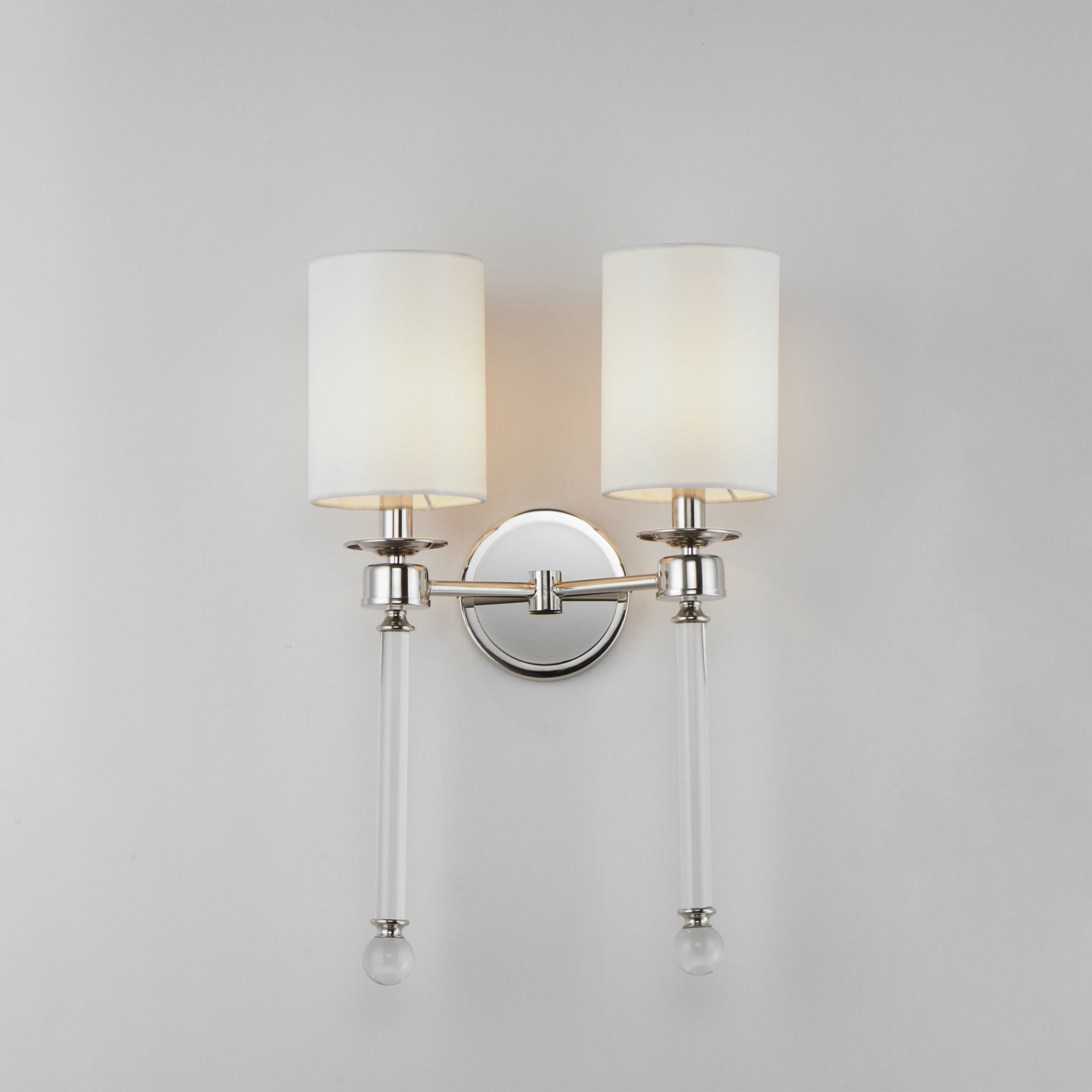 Lucent 2 Light 14 inch Polished Nickel Wall Sconce Wall Light