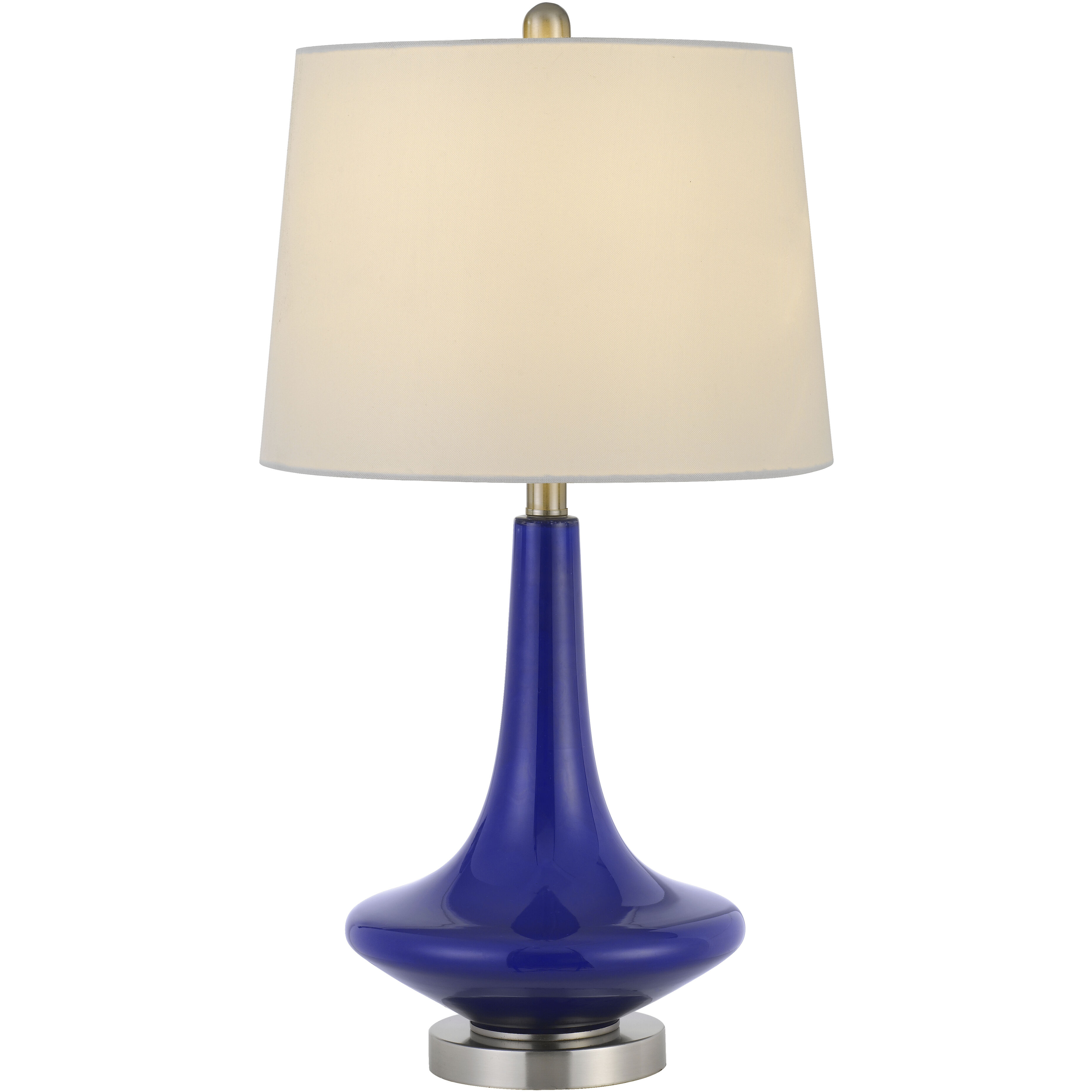 Kleve 26 inch 100 watt Royal Blue Table Lamp Portable Light