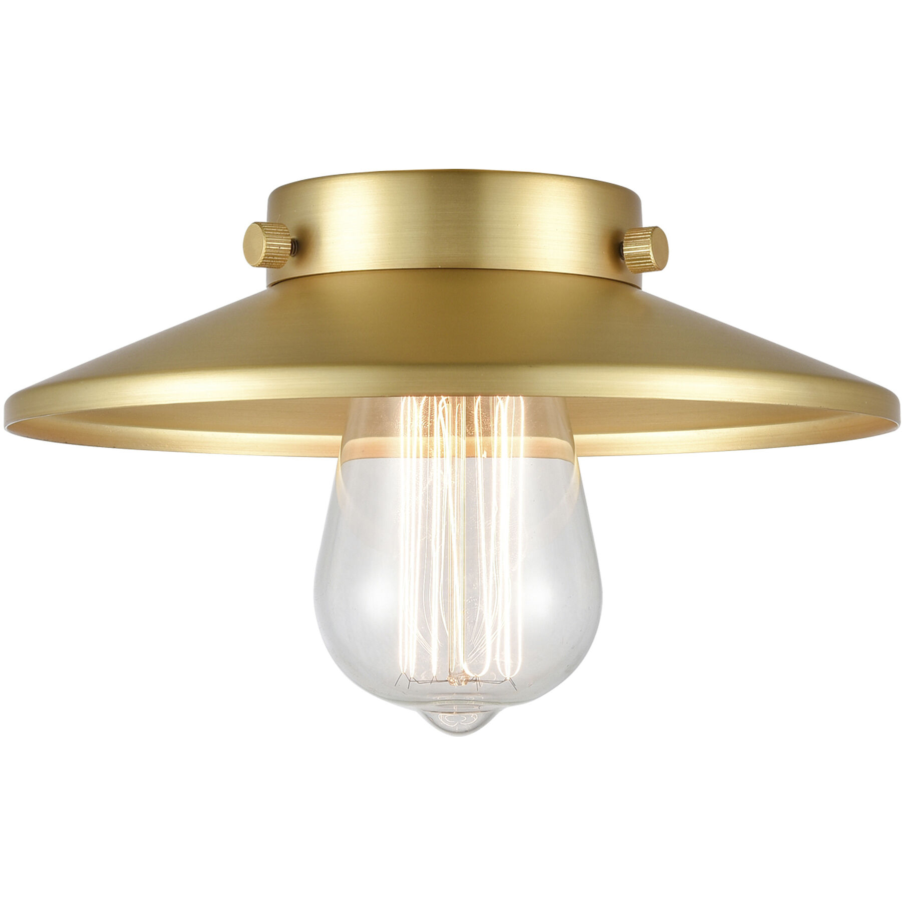Franklin Restoration Railroad 1 Light 8 inch Satin Gold Mini Pendant Ceiling Light in Incandescent