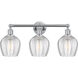 Edison Norfolk 3 Light 24 inch Polished Chrome Bath Vanity Light Wall Light in Clear Glass