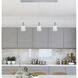 Ballston Cobbleskill 3 Light 36.5 inch Polished Chrome Linear Pendant Ceiling Light