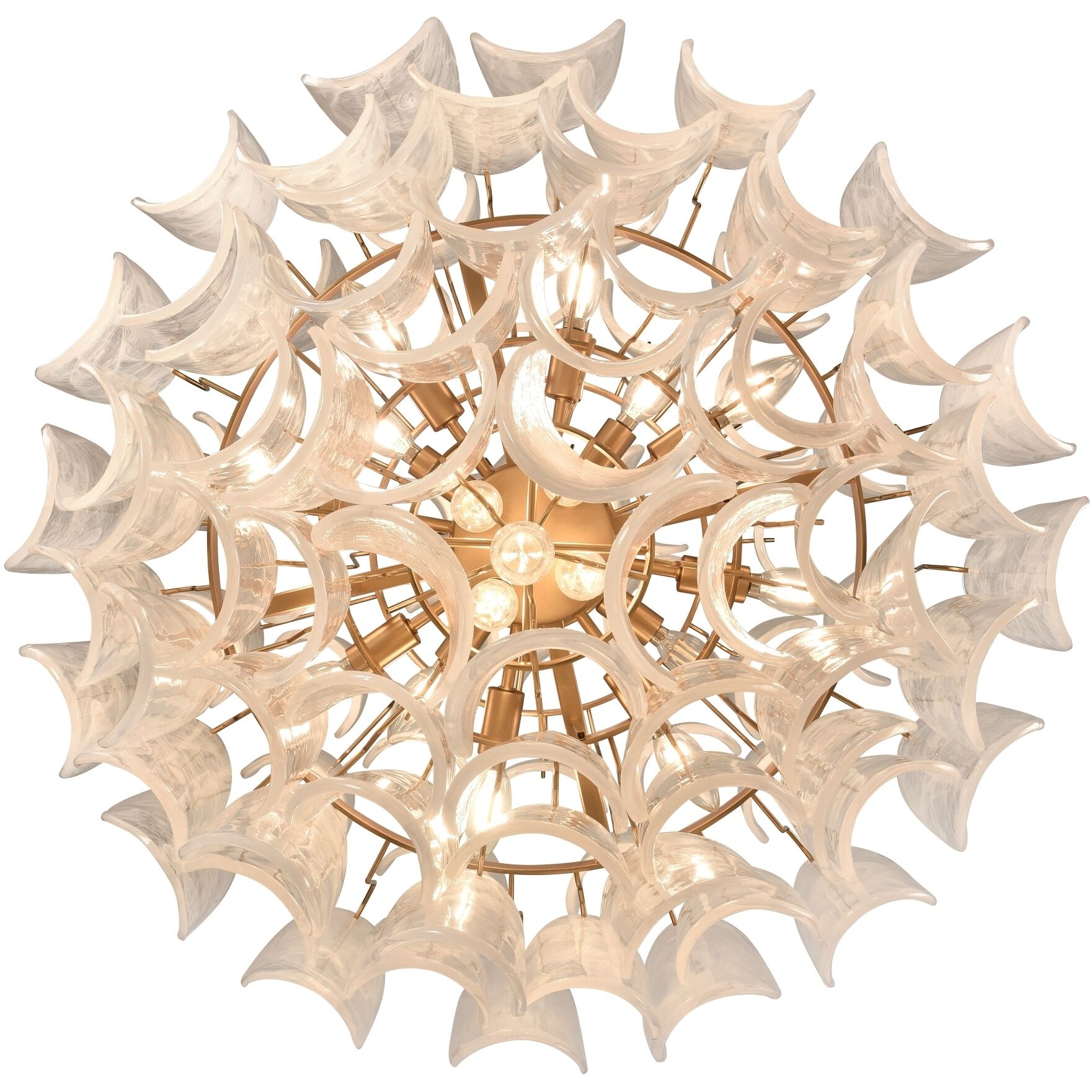 Chateau 20 Light 31.5 inch Satin Brass Pendant Ceiling Light
