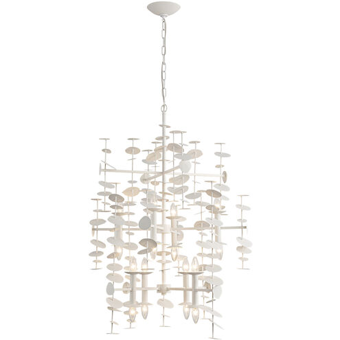 Yukari 16 Light 30.38 inch Matte White Chandelier Ceiling Light