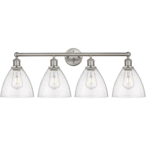 Edison Bristol Glass 4 Light 34.50 inch Bathroom Vanity Light