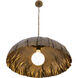Zinnia 1 Light 24 inch Antique Brass Pendant Ceiling Light