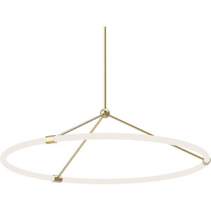 Santino LED 33 inch Natural Brass Pendant Ceiling Light 
