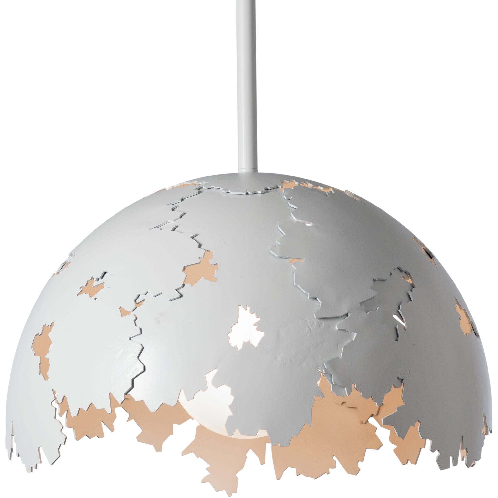 Pangea 1 Light 15.3 inch White Pendant Ceiling Light - Open Box