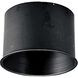 Aluminum Round Accessories Black Deep Groove Step Baffle