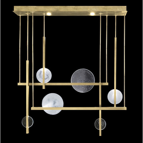 Selene 12 Light 56.5 inch Gold Pendant Ceiling Light