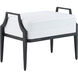 Torrey 20.25 inch French Black Ottoman