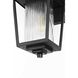 York 1 Light 13 inch Black Outdoor Wall Sconce