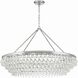 Calypso 8 Light 40 inch Polished Chrome Chandelier Ceiling Light