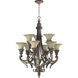 Madeleine 9 Light 30 inch Corsican Gold Chandelier Ceiling Light