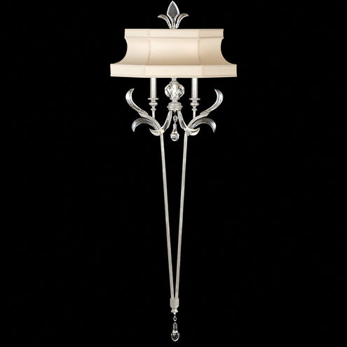 Beveled Arcs Wall Sconce Wall Light in Silver Leaf