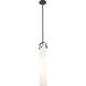 Downtown Urban Pilaster 1 Light 5 inch Matte Black Pendant Ceiling Light in Matte White