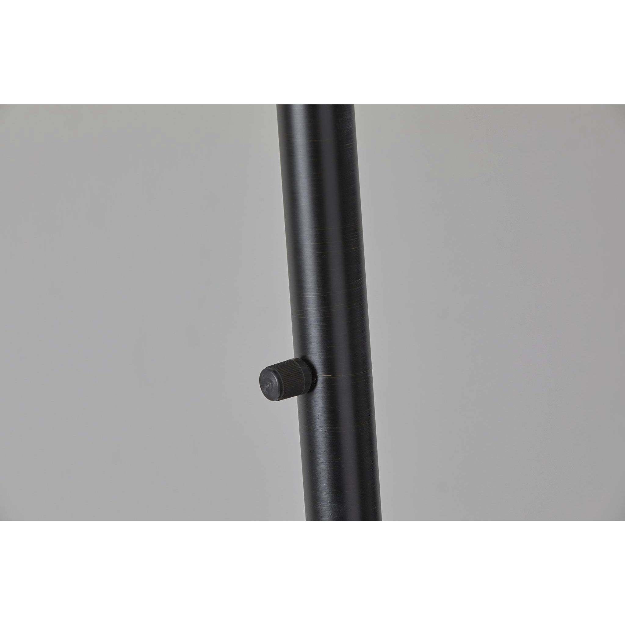 Rockwell 74 inch 100.00 watt Black Arc Floor Lamp Portable Light, Simplee Adesso