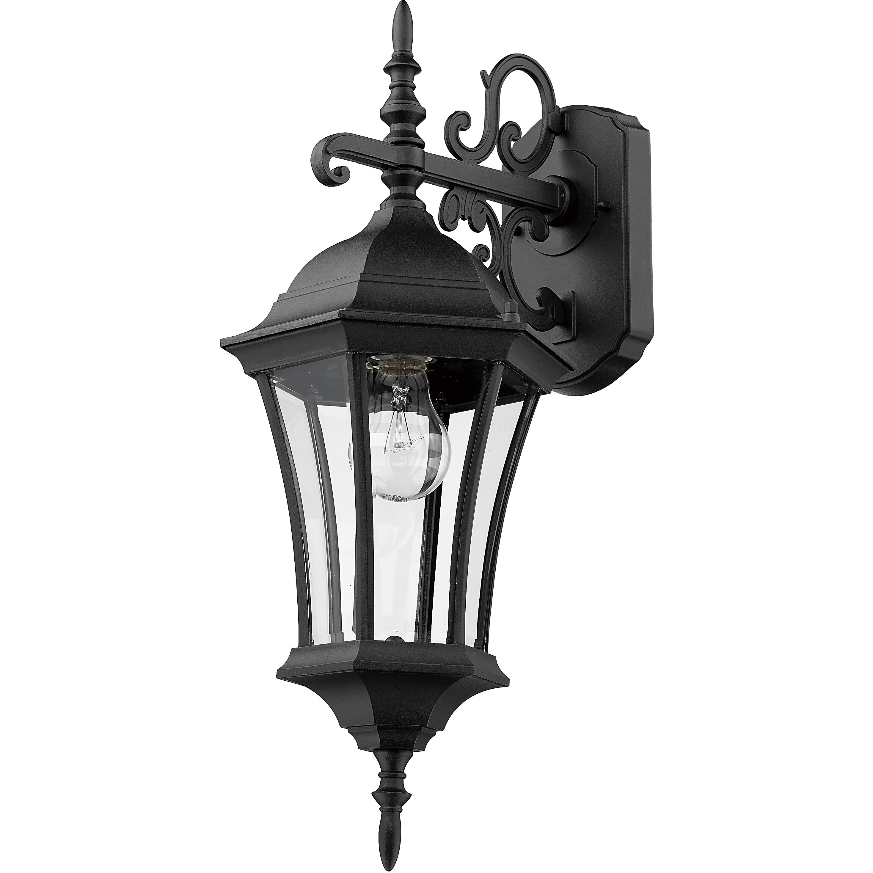 Wakefield 1 Light 21.75 inch Black Outdoor Wall Light