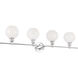 Collier 4 Light 38 inch Chrome Wall sconce Wall Light