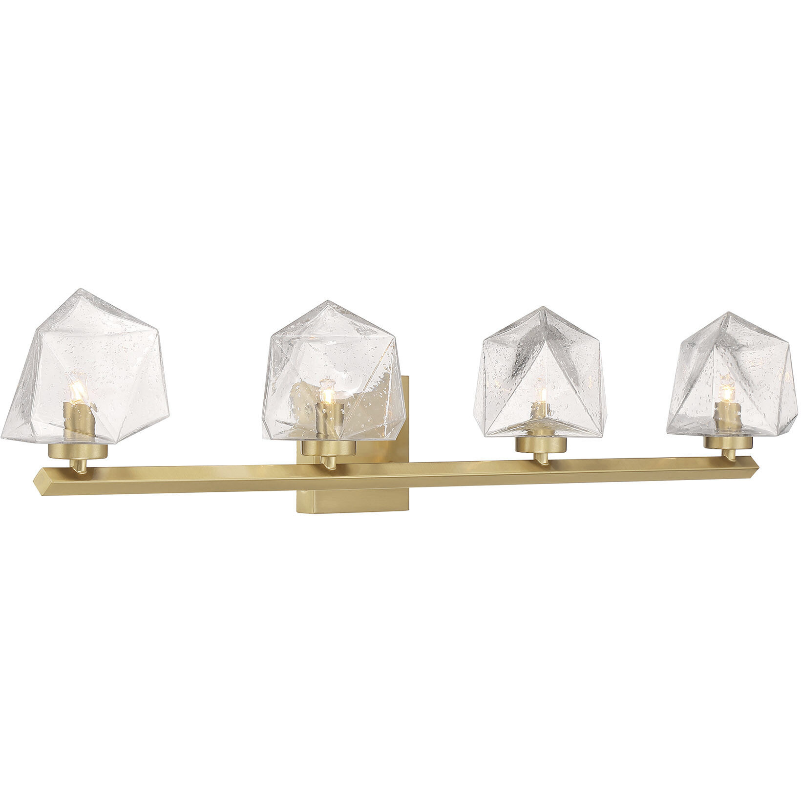 Castello LED 35 inch Warm Brass Bathroom Vanity Light Wall Light