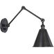 Alloy 1 Light 7.5 inch Deep Patina Bronze Wall Sconce Wall Light