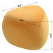 River Rock 14.5 inch Harvest Gold Yellow and Black Pouf