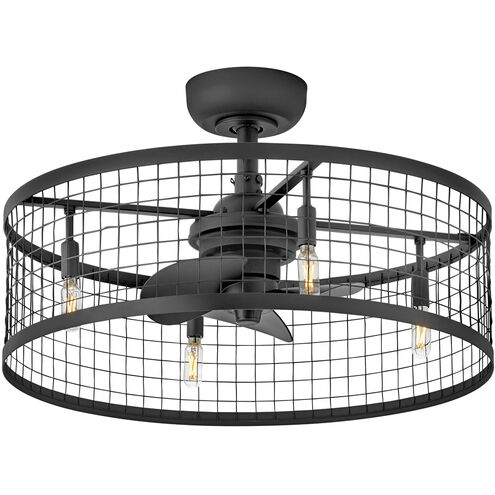 Finnigan 12 inch Matte Black Fan
