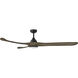 Swell Illuminated 72 inch Matte Black with Driftwood Blades Fan