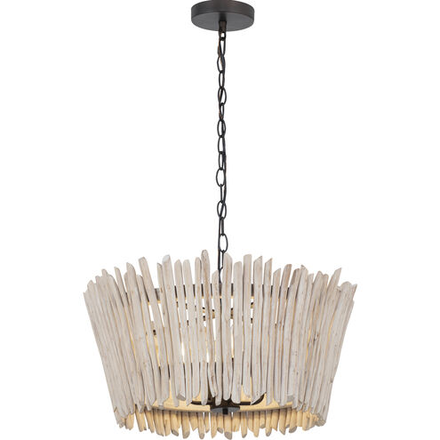 Baywood 4 Light 24 inch Textured Bronze Chandelier Ceiling Light