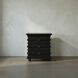 Ascona 30 X 28 inch Hand Rubbed Black Side Table