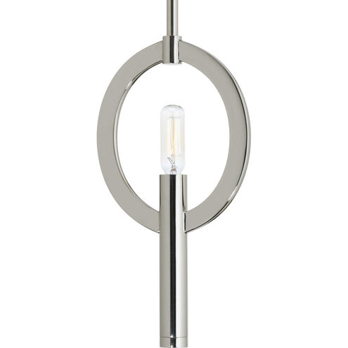 Elizabethtown 1 Light 6.5 inch Polished Nickel Mini-Pendant Ceiling Light