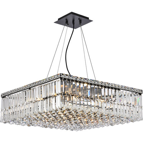 Maxime 12 Light 24 inch Black and Clear Chandelier Ceiling Light in Royal Cut