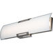 Allure LED 24 inch Brushed Nickel Bath Vanity Light Wall Light