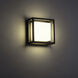 Framed LED 8 inch Bronze Outdoor Wall Light in 8in.