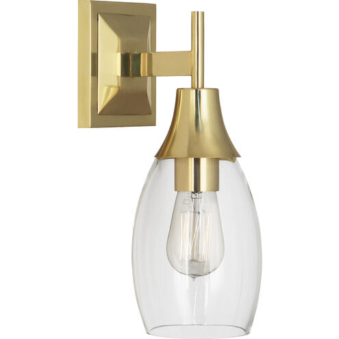Robert Abbey Grace 1 Light 5 inch Modern Brass Wall Sconce Wall Light 484 - Open Box