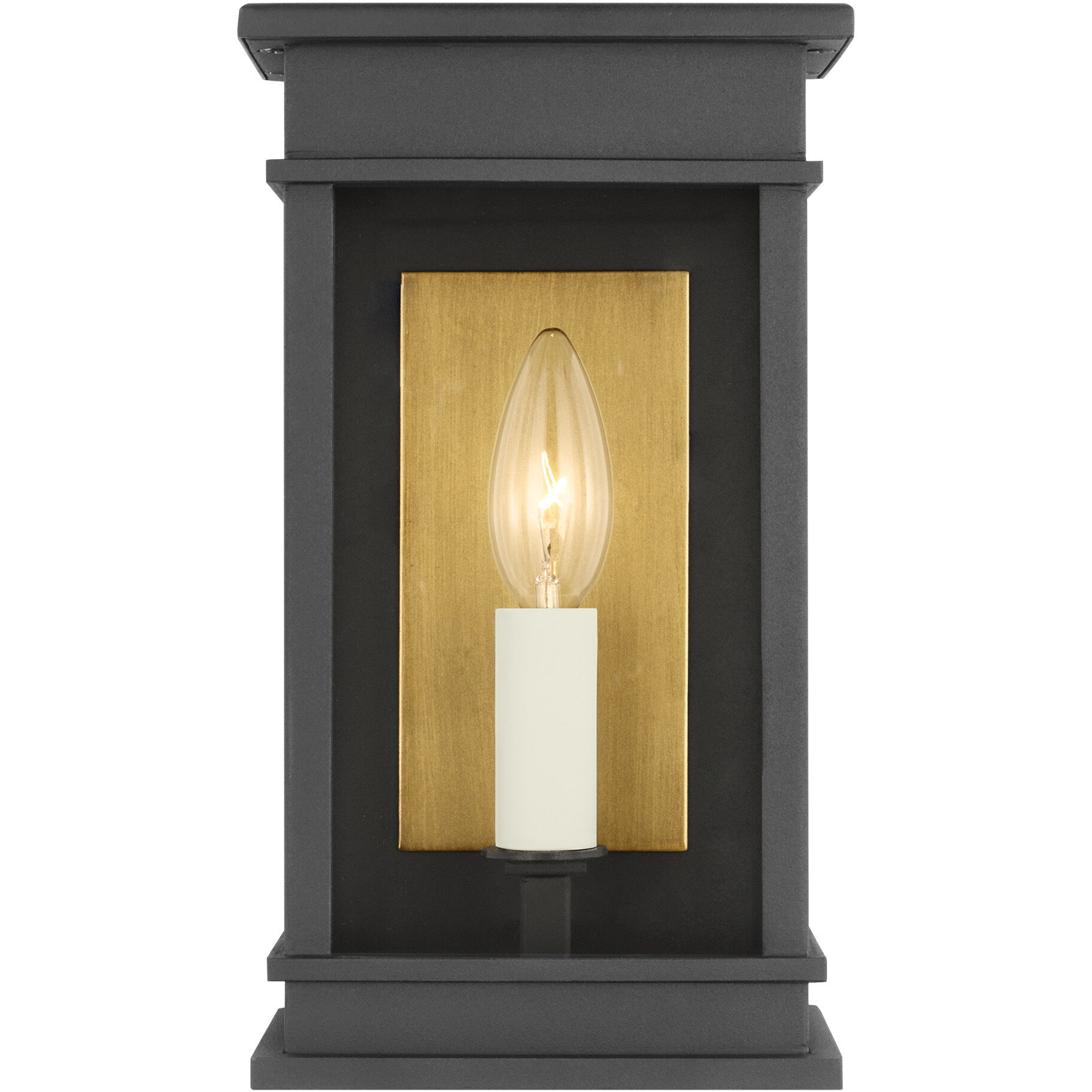 C&M by Chapman & Myers Cupertino 1 Light 15.5 inch Textured Black Outdoor Wall Lantern