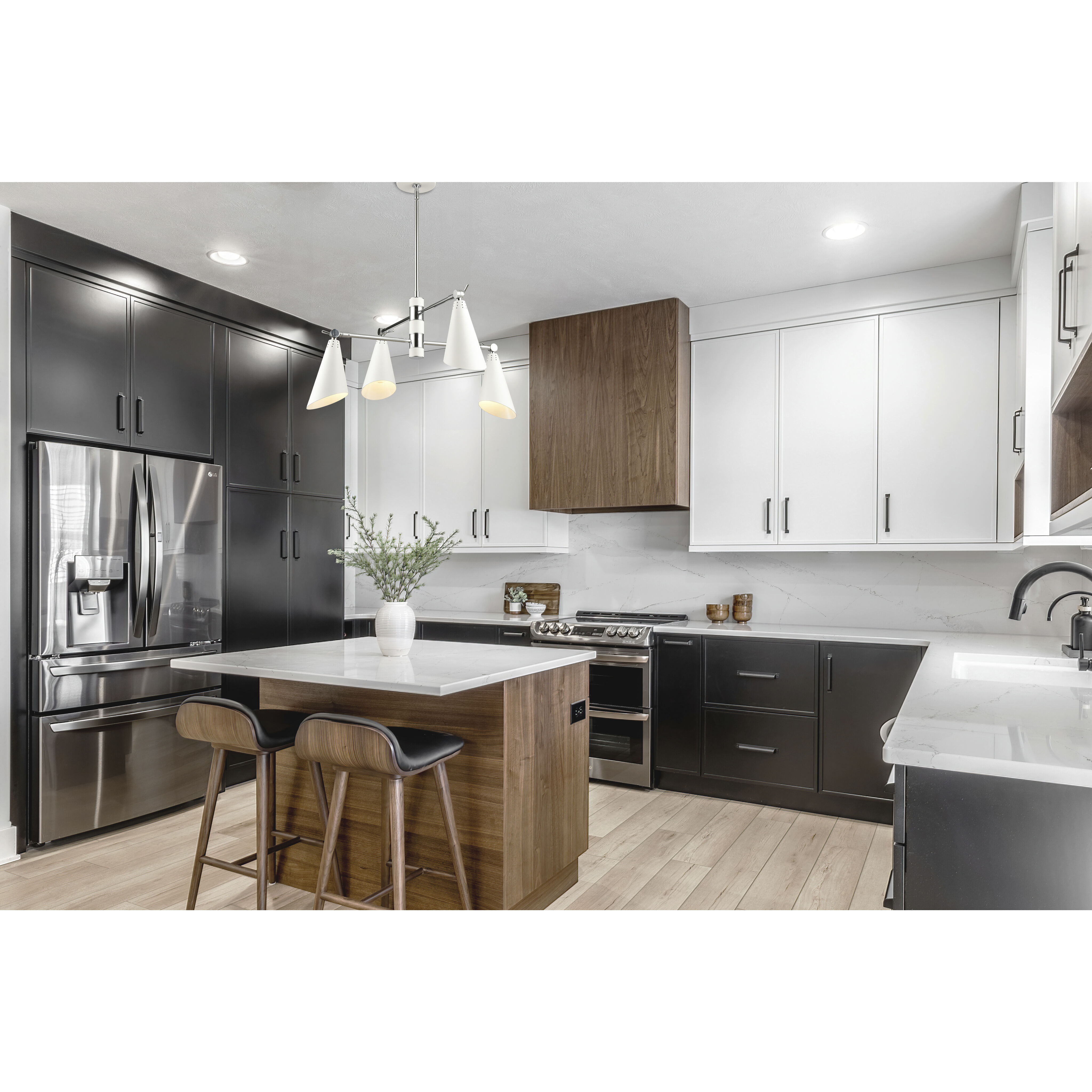 Luca 4 Light 26 inch Polished Chrome Chandelier Ceiling Light