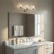 Winslow 3 Light 22 inch Brushed Nickel Wall Mt Bath 3 Arm Wall Light