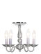 Williamsburgh 5 Light 13 inch Brushed Nickel Convertible Mini Chandelier/Ceiling Mount Ceiling Light