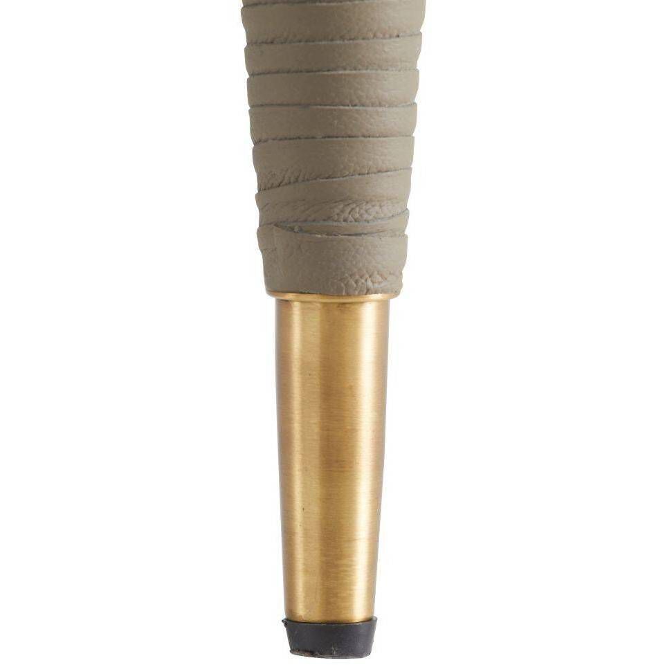 Hawthorne Dove Leather and Antique Brass Host Chair