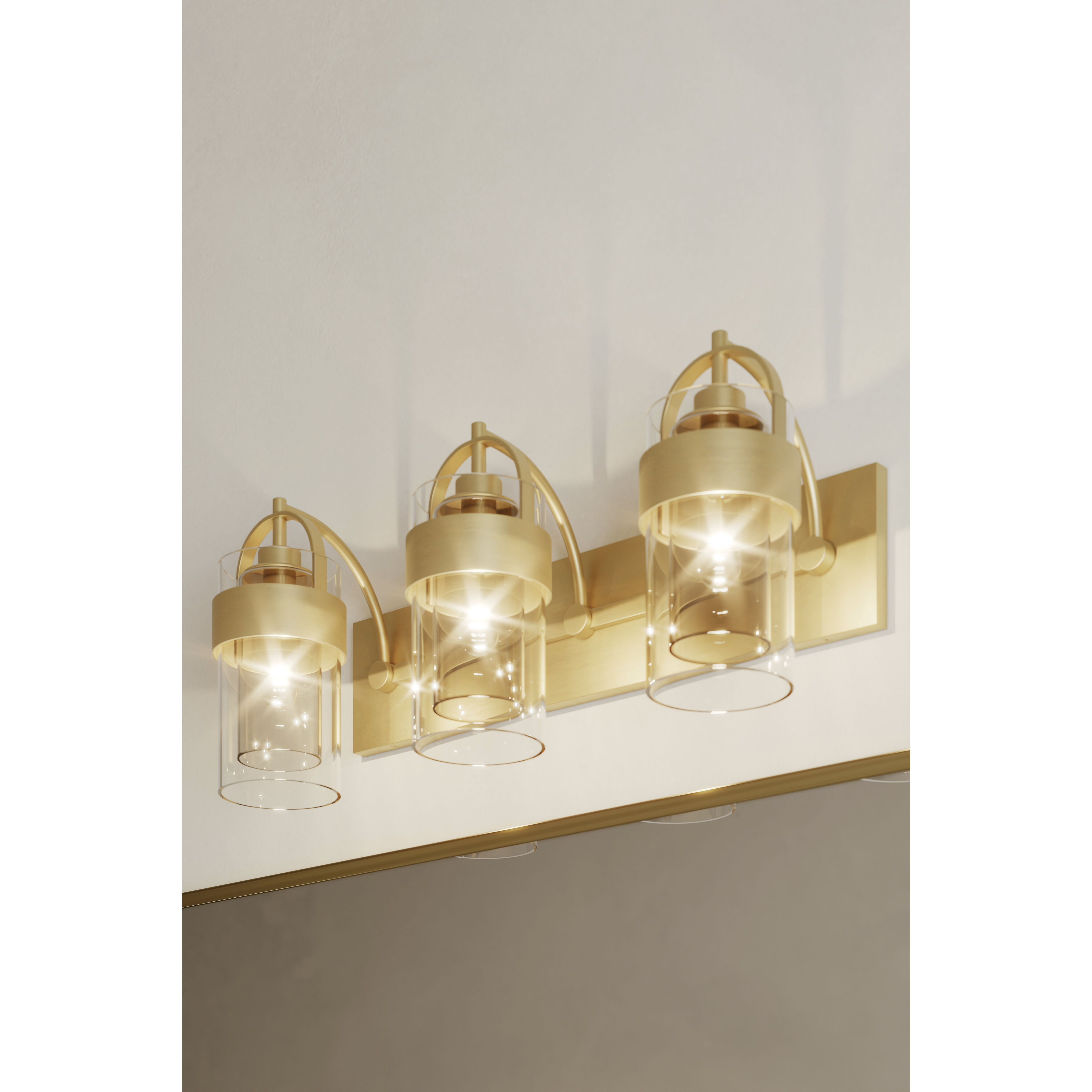 Ravik 3 Light 24 inch Legacy Brass Vanity Wall Light