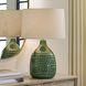 Breya 26 inch 150 watt Green Glaze and Antique Brass Table Lamp Portable Light