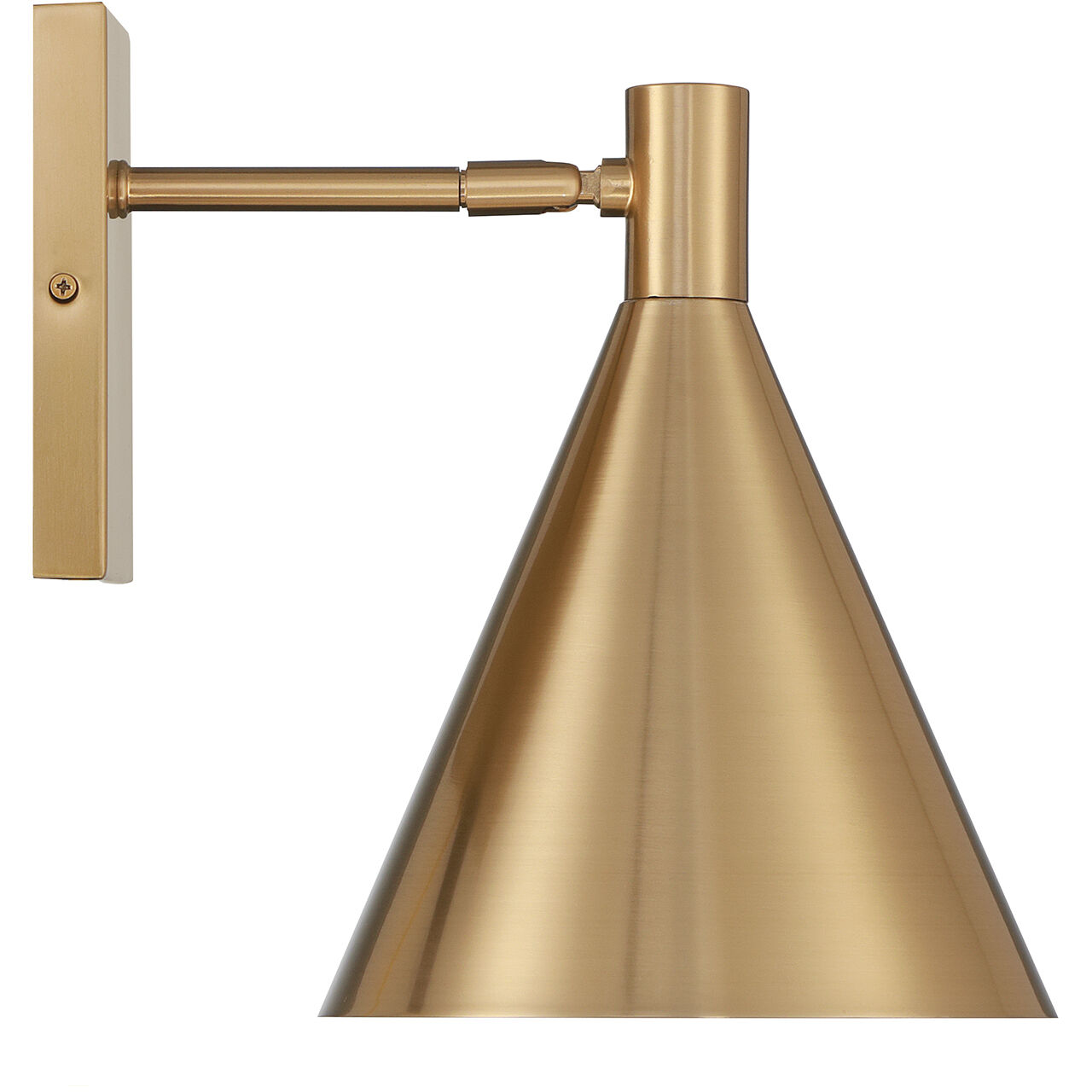 Pharos 60.00 watt Noble Brass Adjustable Wall Sconce Wall Light