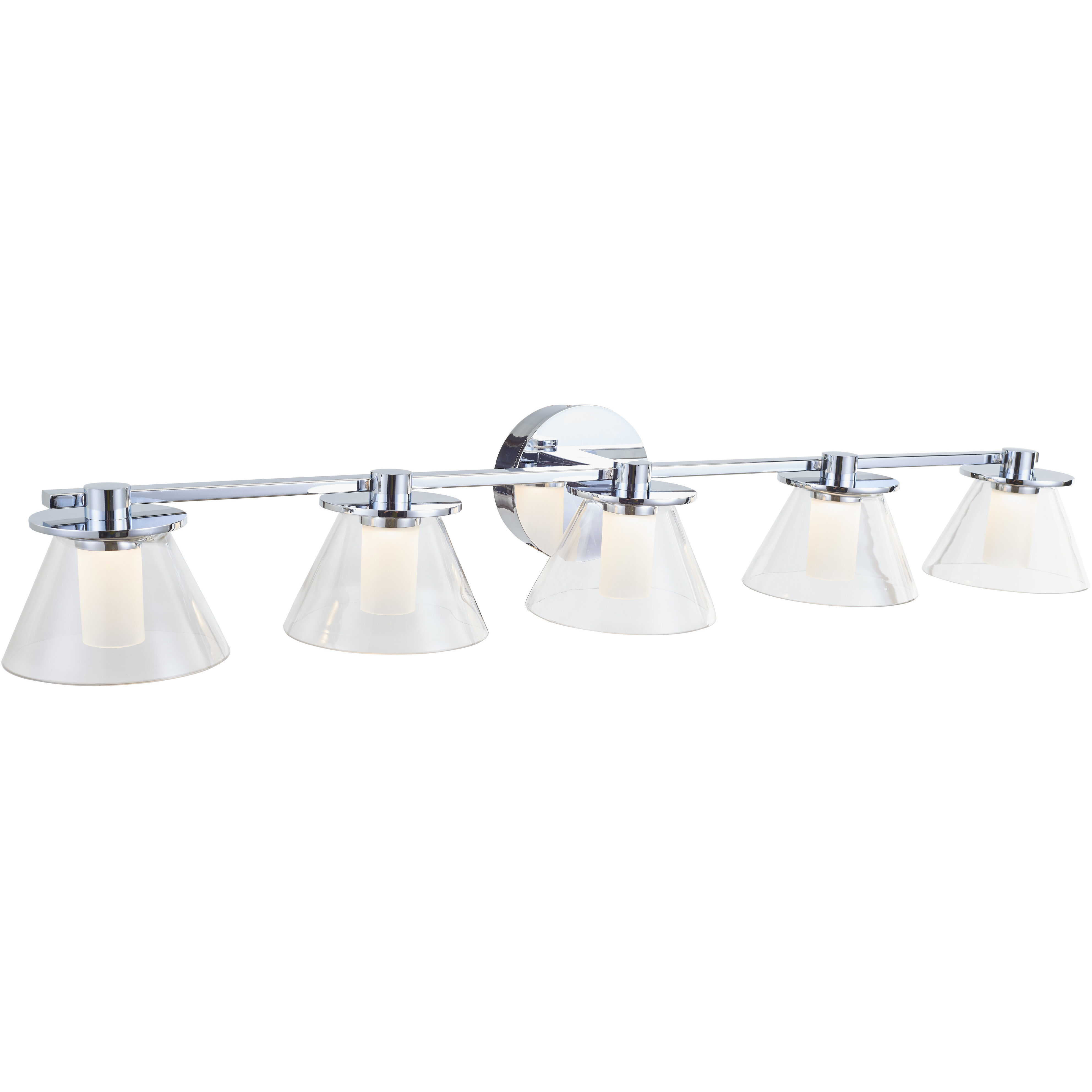Cone 5 Light Bathroom Vanity Light