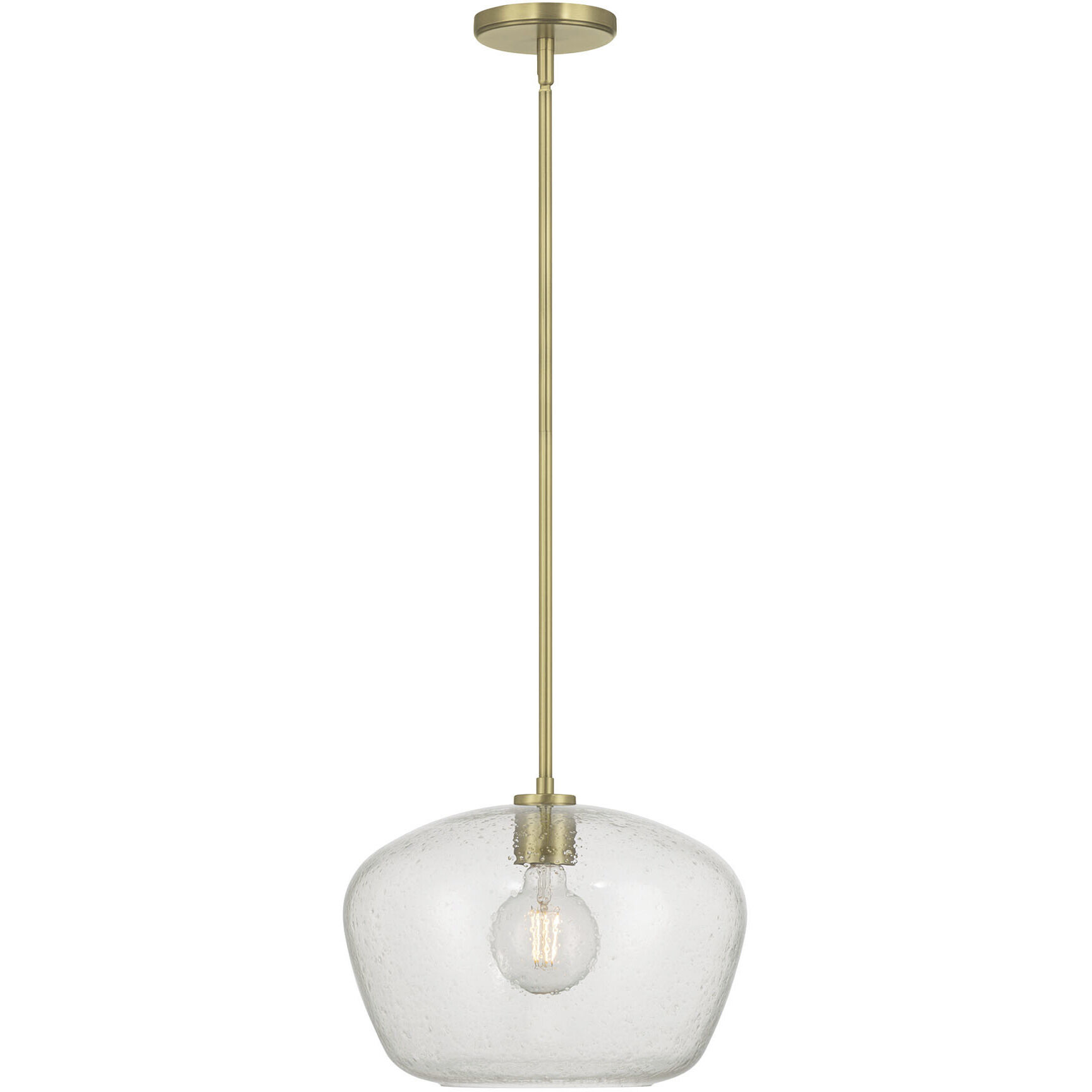 Pomari 1 Light 14 inch Vintage Brass Pendant Ceiling Light