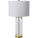 Wanaka 28 inch 100 watt Brass Table Lamp Portable Light